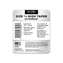 Andis Andis #3/4 High Taper UltraEdge Detachable Blade 5 Andis Andis #3/4 High Taper UltraEdge Detachable Blade -Groomers Online andis 34 high taper ultraedge detachable blade p2523 11979 medium