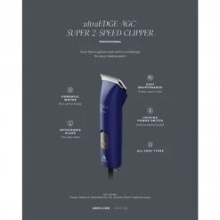 Andis Andis UltraEdge AGC Super 2-Speed Brushless Clipper - Blue -Groomers Online andis ultraedge agc super 2 speed brushless clipper blue p17770 13628 medium