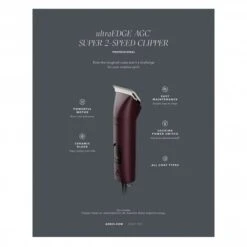 Andis Andis UltraEdge AGC Super 2-Speed Brushless Clipper - Burgundy -Groomers Online andis ultraedge agc super 2 speed brushless clipper burgundy p17737 13182 medium