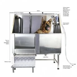 Groomers Easy Step Static Stainless Steel Bath -Groomers Online groomers easy step static stainless steel bath p1474 8906 medium
