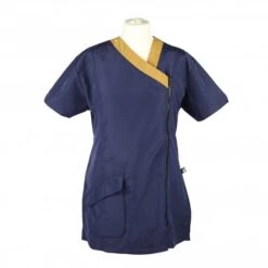 Groomers Groomers Kanji V-Neck Tunic - Navy/Gold