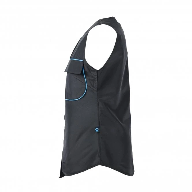 Groomers Groomers Waistcoat - Black With Blue Trim 8 Groomers Groomers Waistcoat - Black With Blue Trim - Image 8