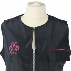 Groomers Groomers Waistcoat - Black With Pink Trim -Groomers Online groomers waistcoat black with pink trim p10226 12732 medium