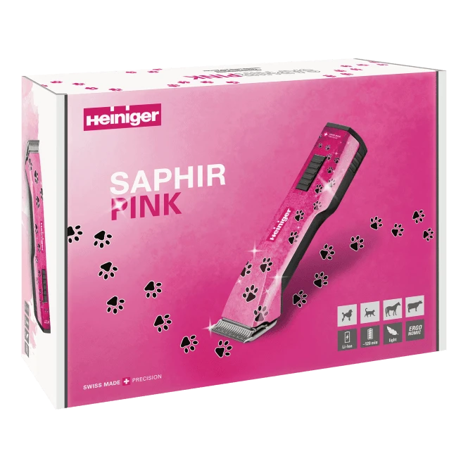 Heiniger Heiniger Saphir Style Pink Paws Clipper 4 Heiniger Heiniger Saphir Style Pink Paws Clipper - Image 4